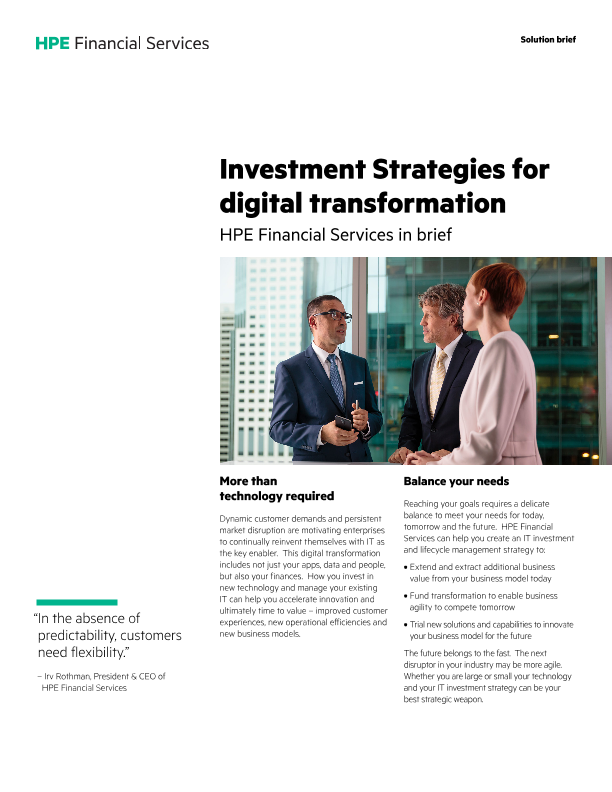 HPE Financial Services in Brief thumbnail