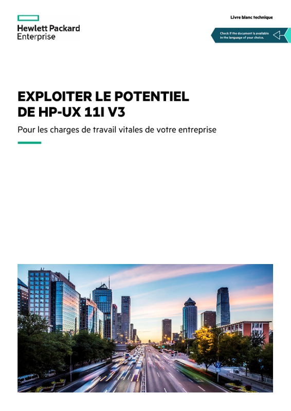 Livre blanc technique : Exploiter le potentiel de HP-UX 11i v3 thumbnail