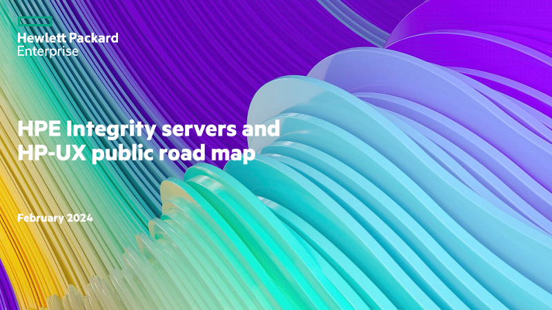 HPE Integrity servers and HP-UX public roadmap customer presentation thumbnail