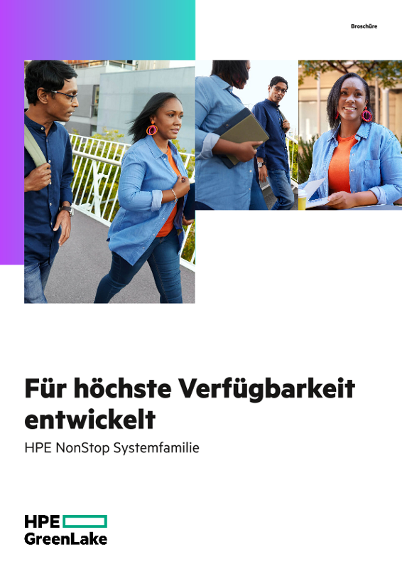 Entwickelt für höchste Verfügbarkeit – HPE NonStop Systemfamilie, Broschüre thumbnail