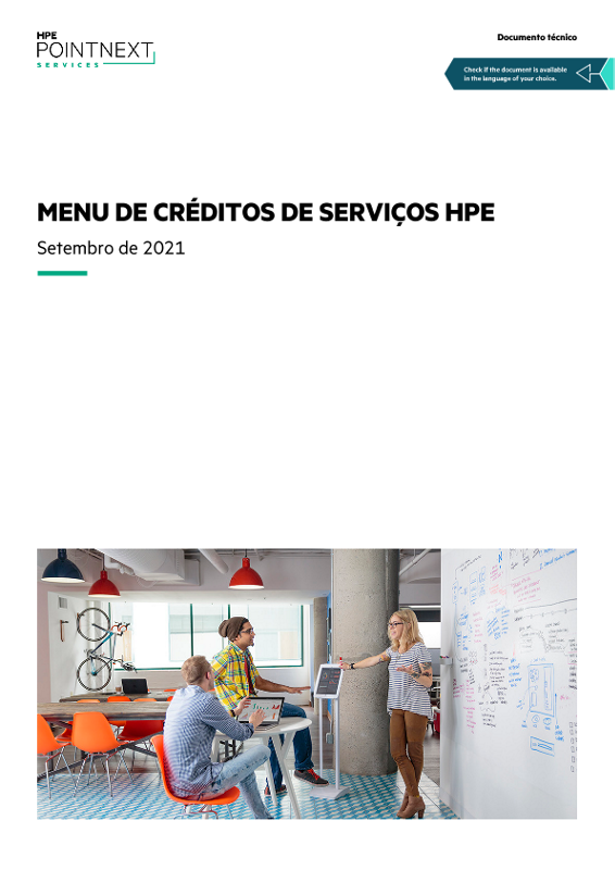 Documento técnico: Menu de créditos de serviço HPE thumbnail