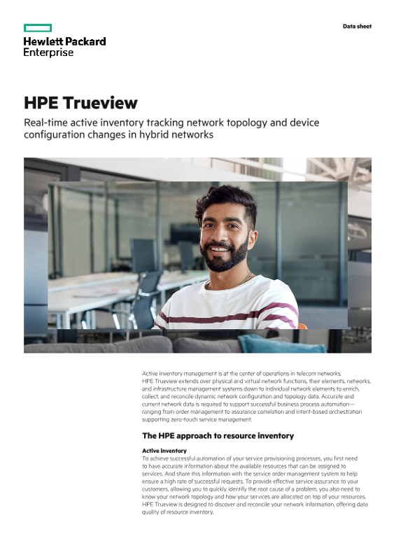 HPE Trueview data sheet thumbnail