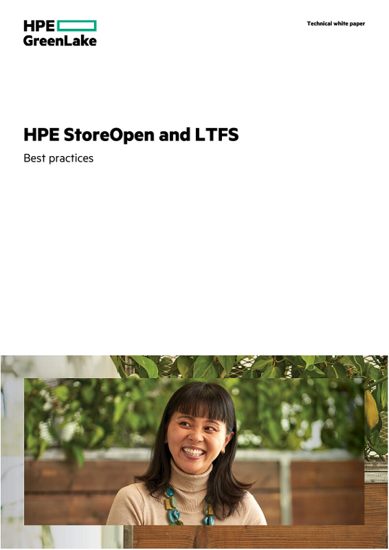 HPE StoreOpen and LTFS: Best practices technical white paper thumbnail
