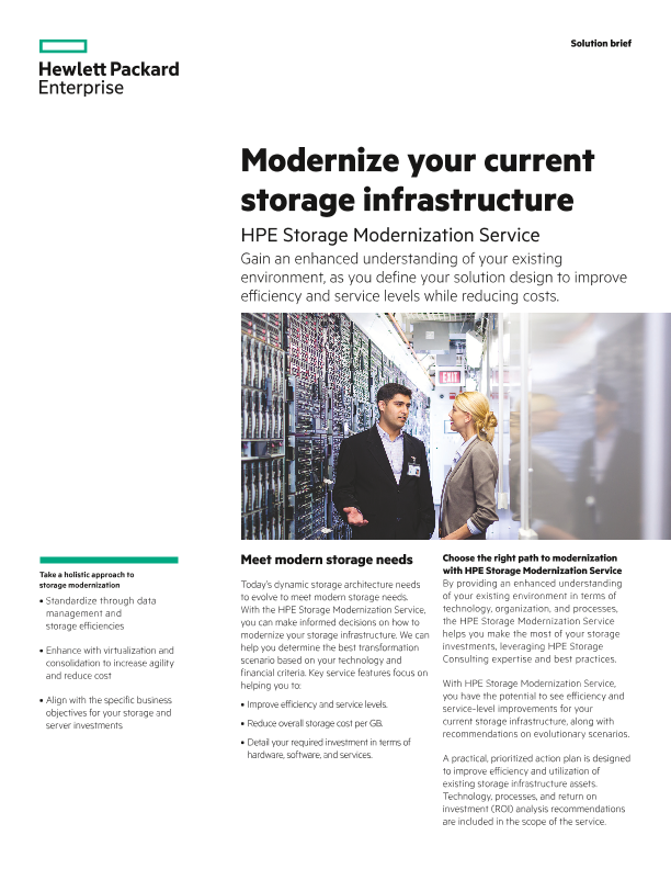 Modernize your current storage infrastructure thumbnail