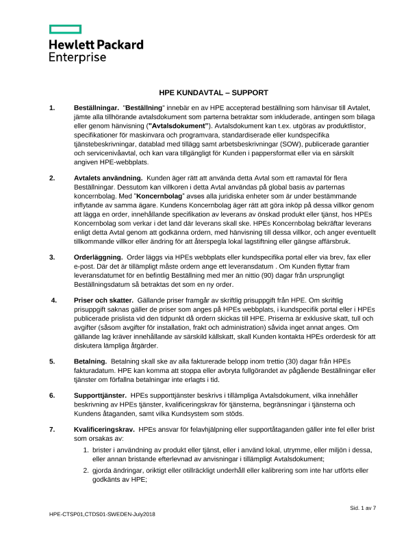 HPE-CTSP01,CTDS01-SWEDEN-SWD thumbnail