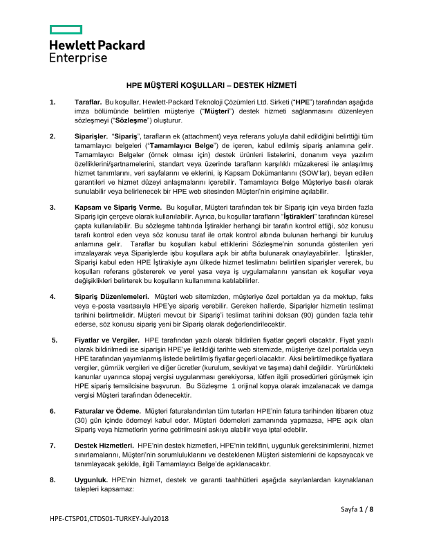 HPE-CTSP01,CTDS01-TURKEY-TRK thumbnail