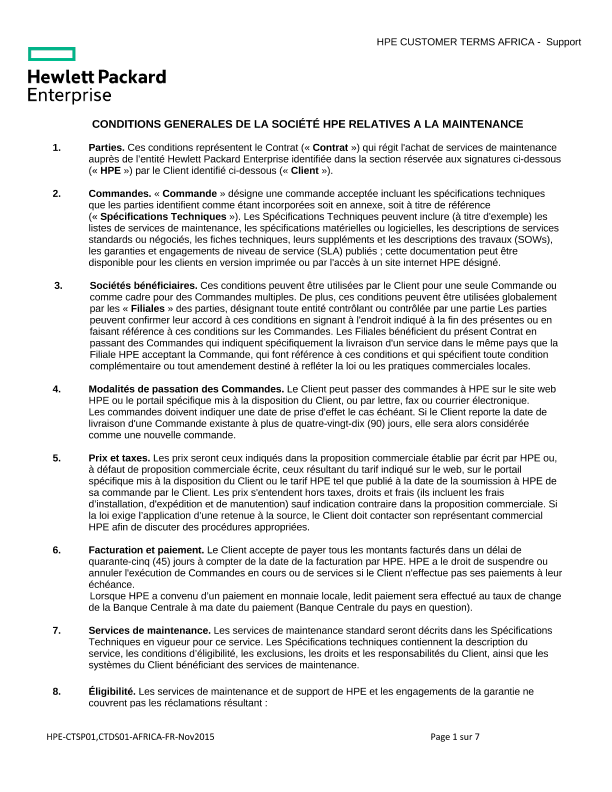 HPE-CTSP01,CTDS01-AFRICA-FRN thumbnail