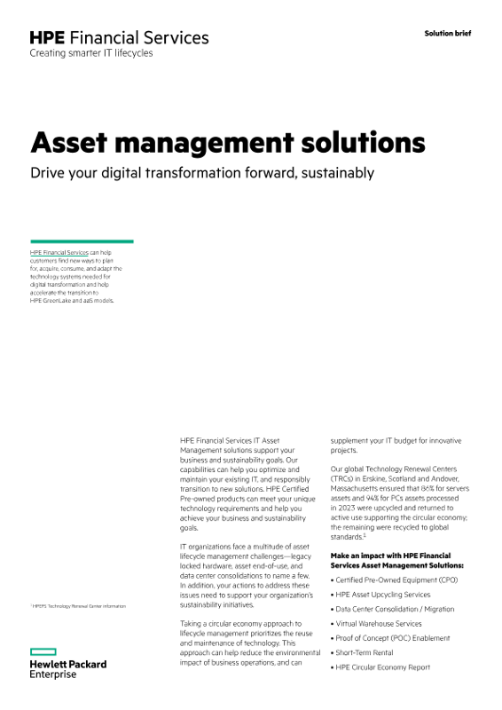 Asset management solutions thumbnail
