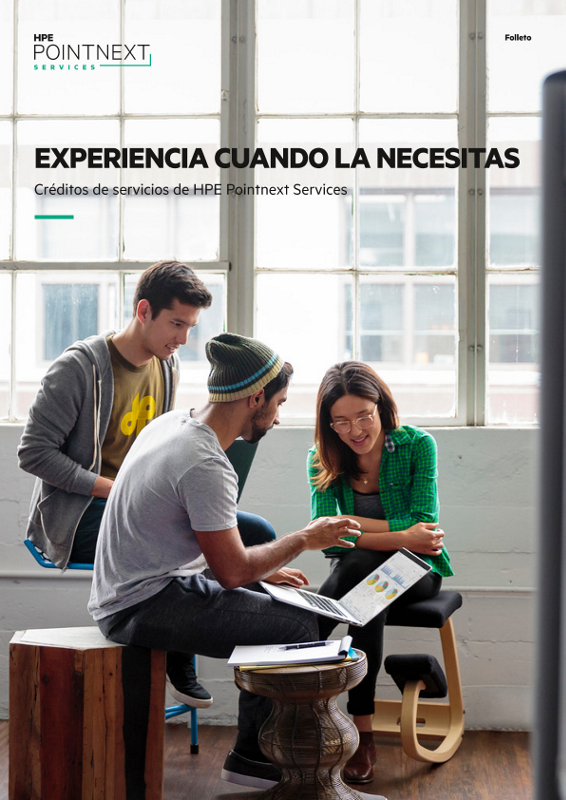 Folleto «Experiencia cuando la necesitas con los créditos de servicios de HPE Pointnext Services» thumbnail