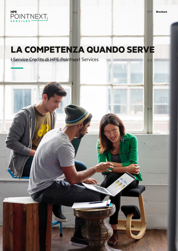 La competenza quando serve: i crediti per i servizi HPE Pointnext Services - Brochure thumbnail