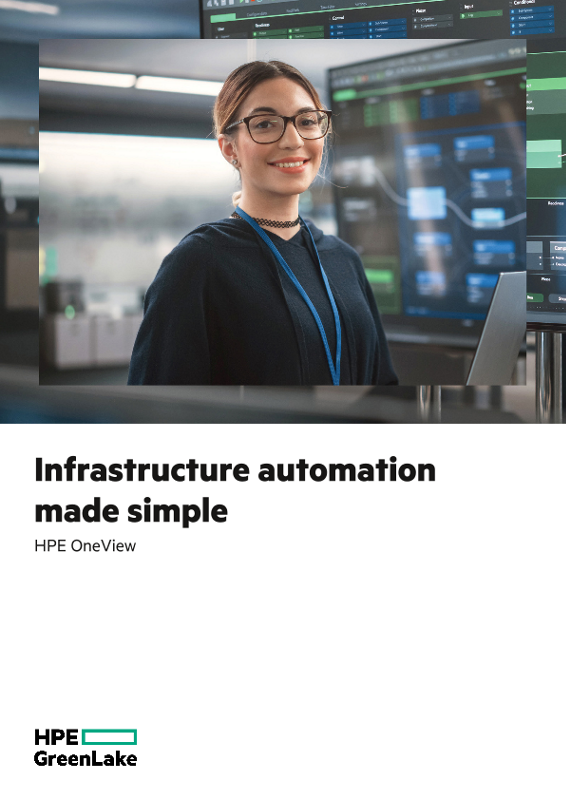 Infrastructure automation made simple – HPE OneView brochure thumbnail