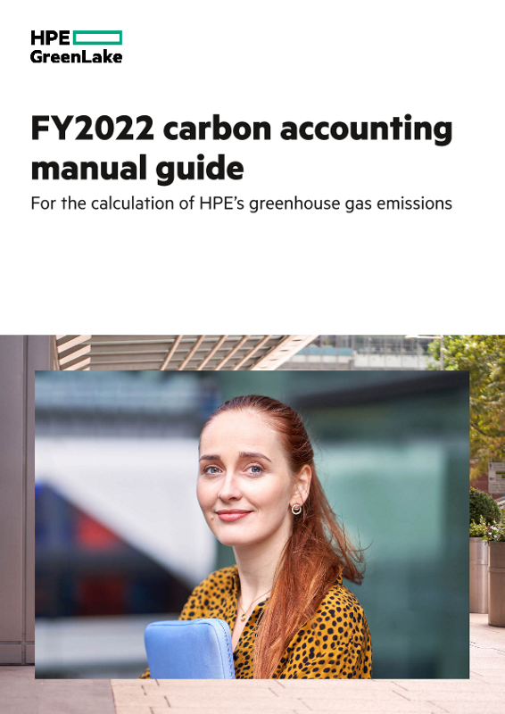 FY2022 carbon accounting manual guide – For the calculation of HPE’s greenhouse gas emissions thumbnail