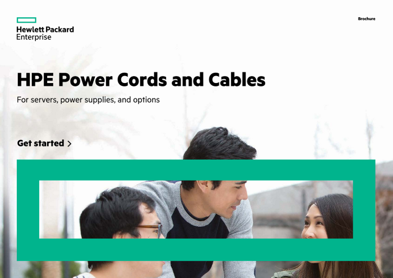 HPE Power Cords and Cables for servers, power supplies, and options interactive brochure thumbnail