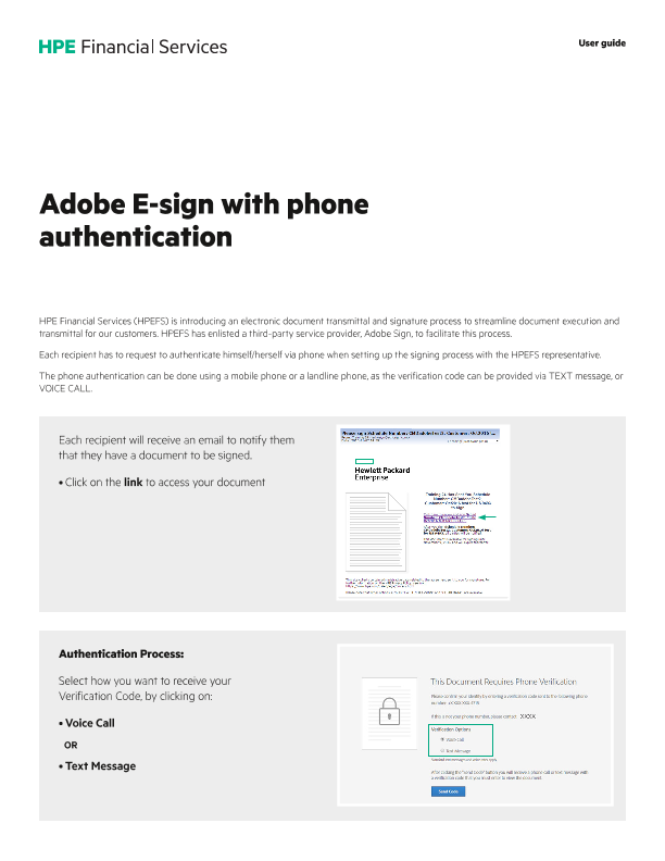 Adobe E-sign with Phone Authentication thumbnail