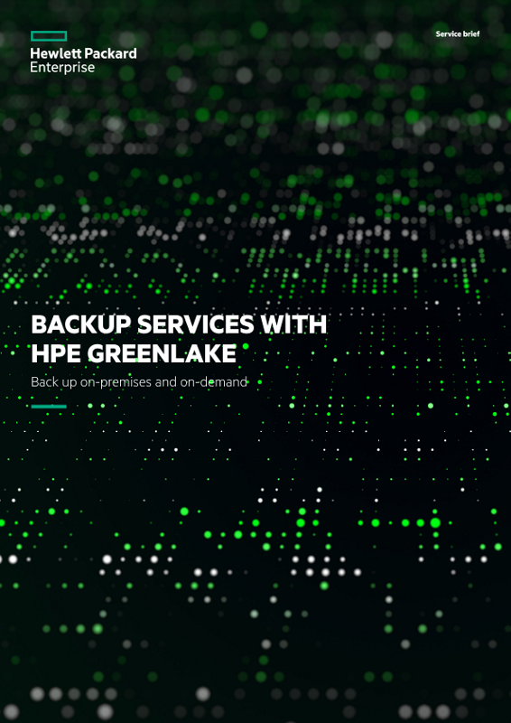 Backup services with HPE GreenLake – Back up on-premises and on-demand service brief thumbnail