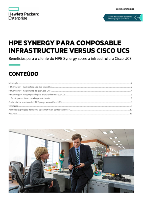 Documento técnico: HPE Synergy para composable infrastructure vs. Cisco UCS thumbnail