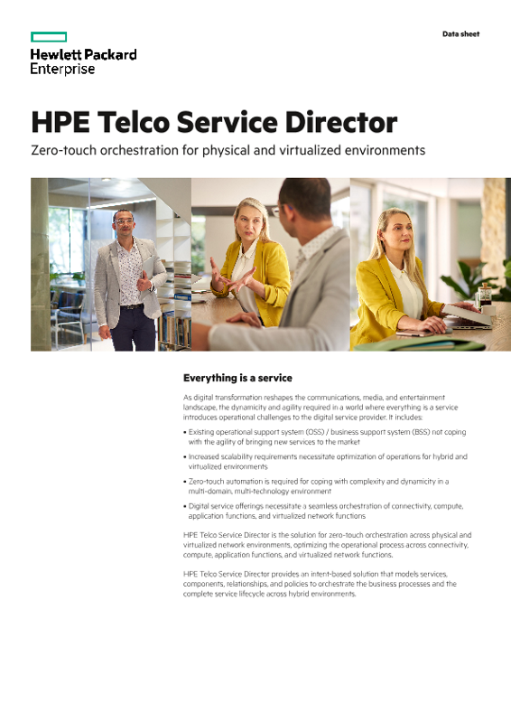 HPE Service Director data sheet thumbnail