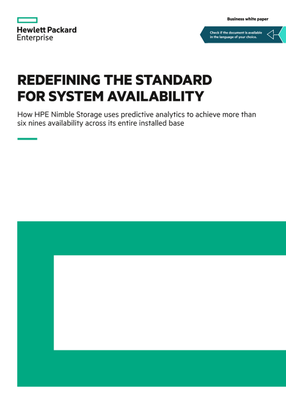 Redefining the standard for system availability business white paper thumbnail