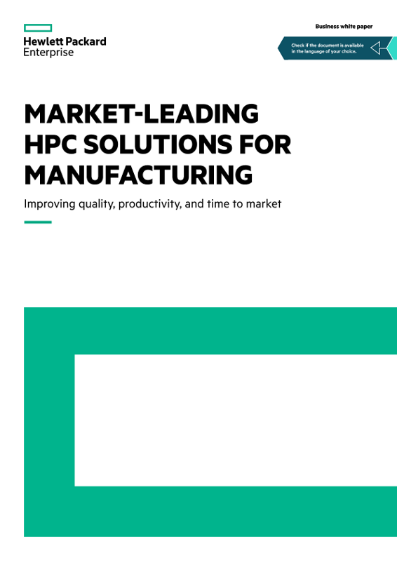 Market-leading HPC solutions for manufacturing business white paper thumbnail
