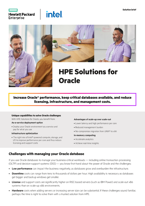 HPE Solutions for Oracle thumbnail
