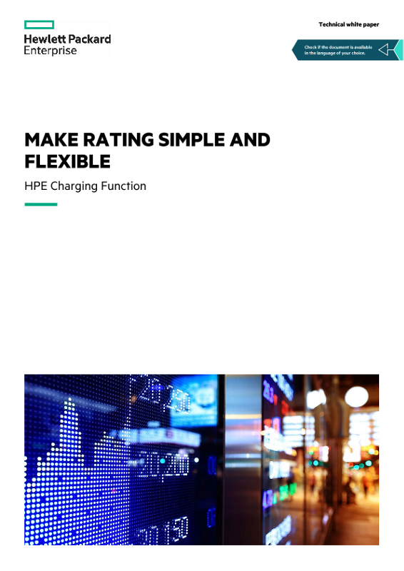 Make rating simple and flexible with HPE Charging Function technical white paper thumbnail