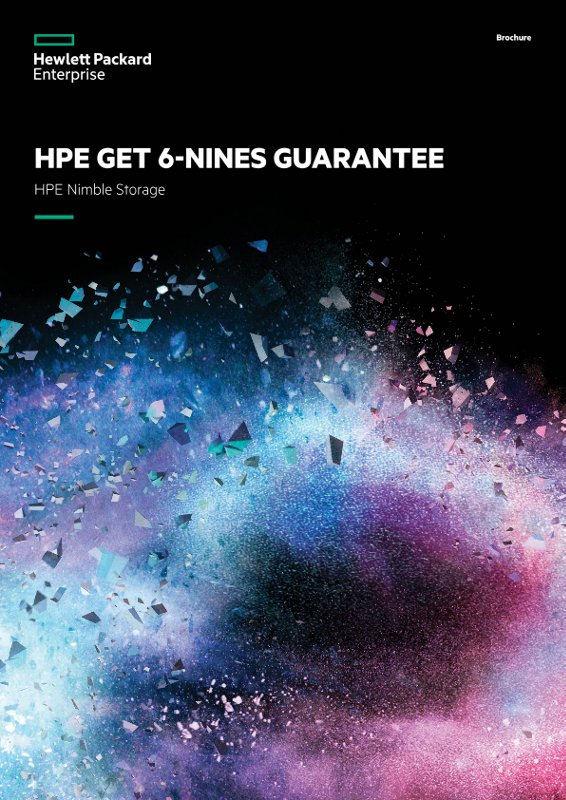 HPE Get 6-Nines Guarantee for HPE Nimble Storage brochure thumbnail