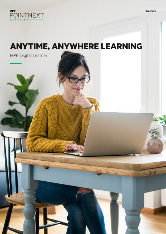 Anytime, anywhere learning – HPE Digital Learner brochure thumbnail