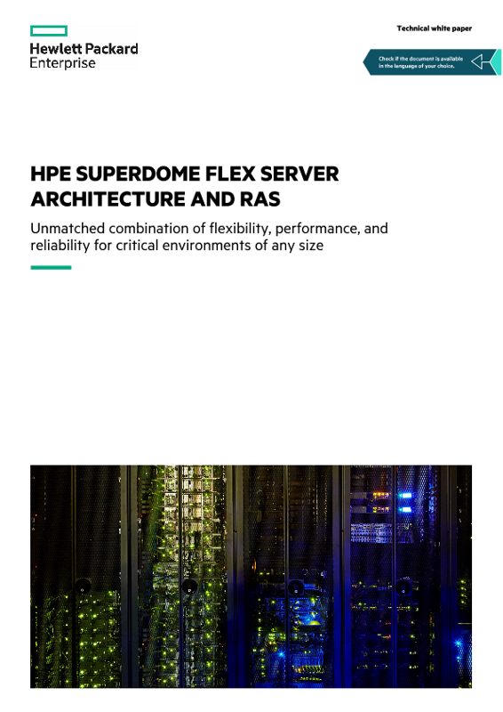 HPE Superdome Flex Server Architecture and RAS technical white paper thumbnail