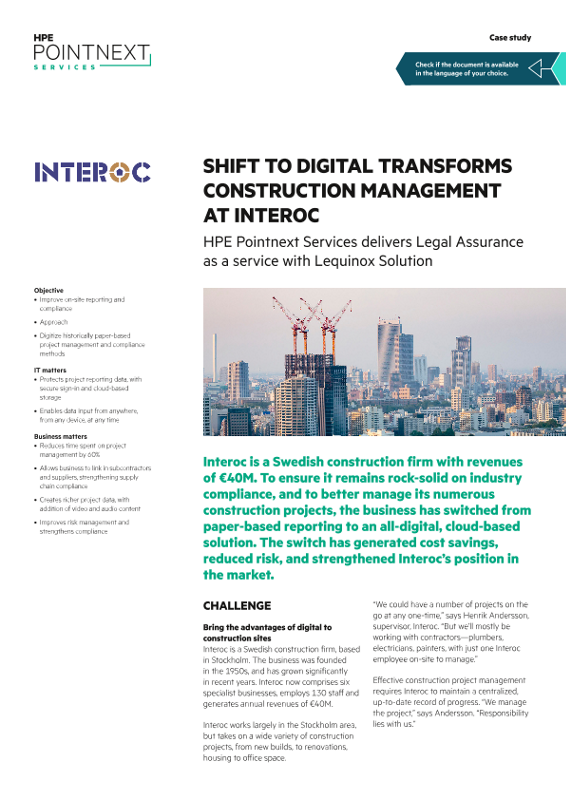 Shift to Digital Transforms Construction Management at Interoc case study thumbnail