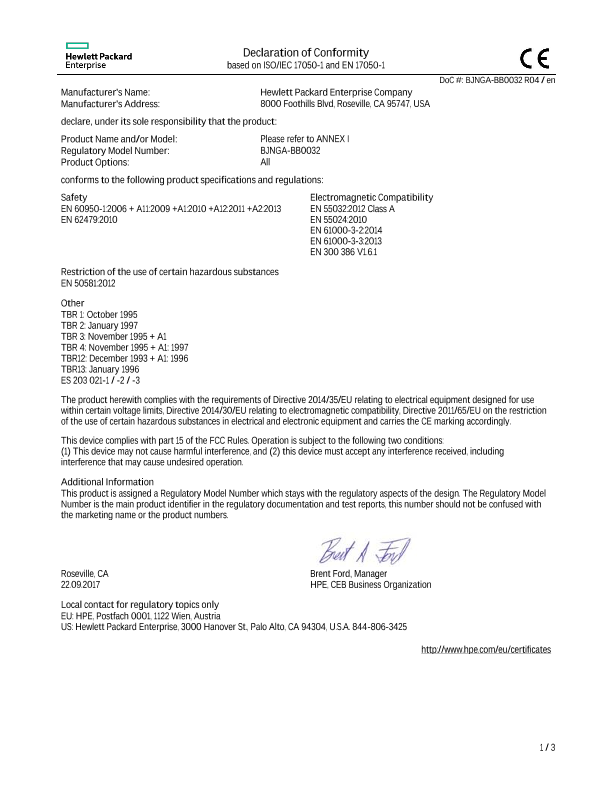 HPE FlexNetwork MSR2004 24 AC Router #EUDoC BJNGA-BB0032 thumbnail