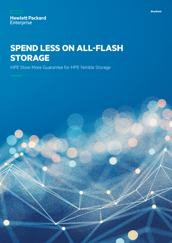 Spend less on all-flash storage – HPE Store More Guarantee for HPE Nimble Storage brochure thumbnail