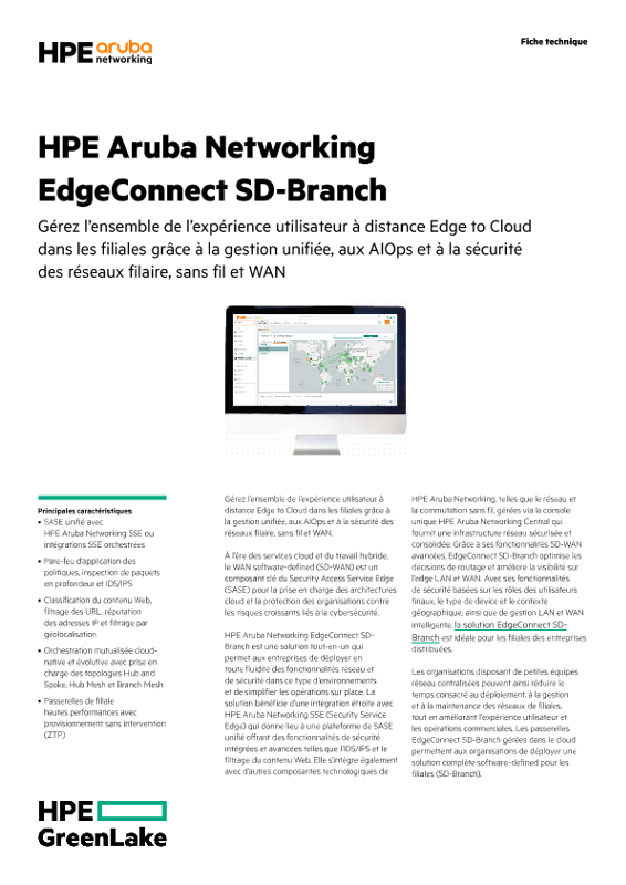 HPE Aruba Networking EdgeConnect SD-Branch thumbnail