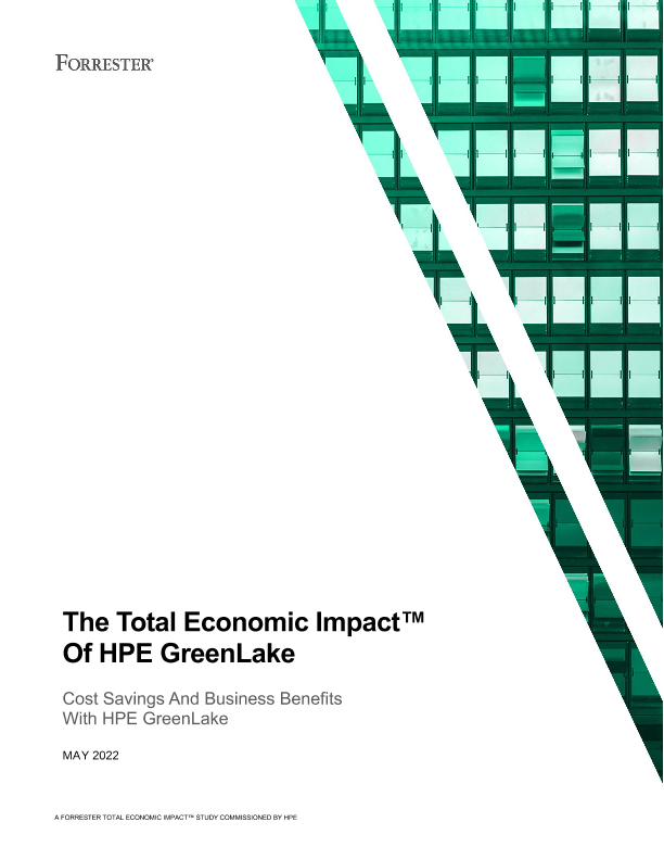 The Total Economic Impact Of HPE GreenLake thumbnail