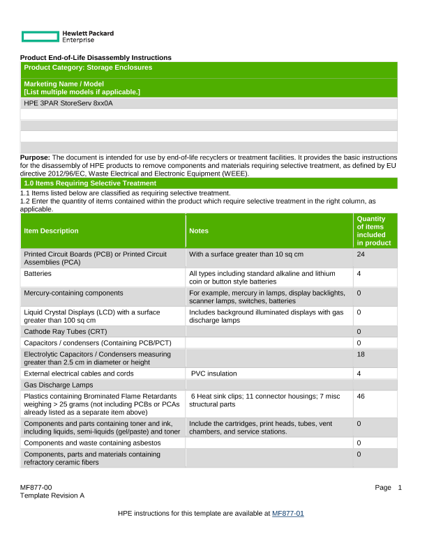 HPE 3PAR StoreServ 8xx0A thumbnail