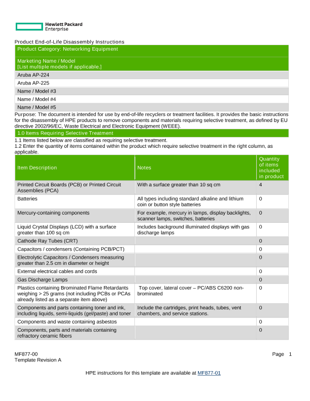 HPE Aruba Networking AP-224 Dual 3x3:3 802.11ac AP thumbnail