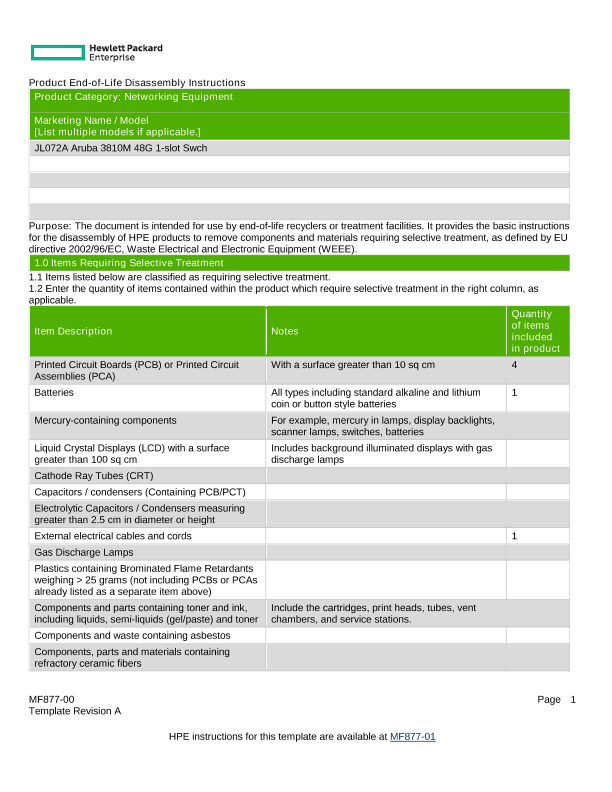 HPE Aruba Networking 3810M 48G 1-slot Swch thumbnail