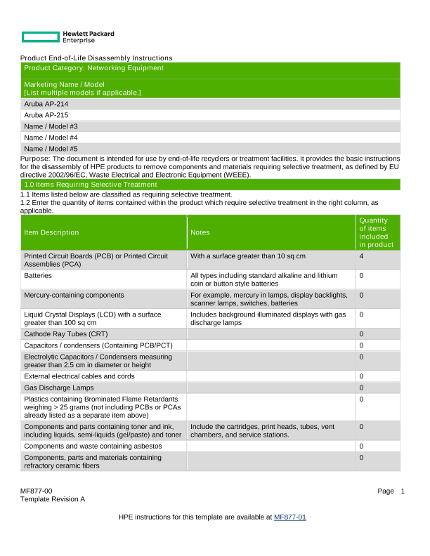 HPE Aruba Networking AP-215 Dual 3x3:3 802.11ac AP thumbnail