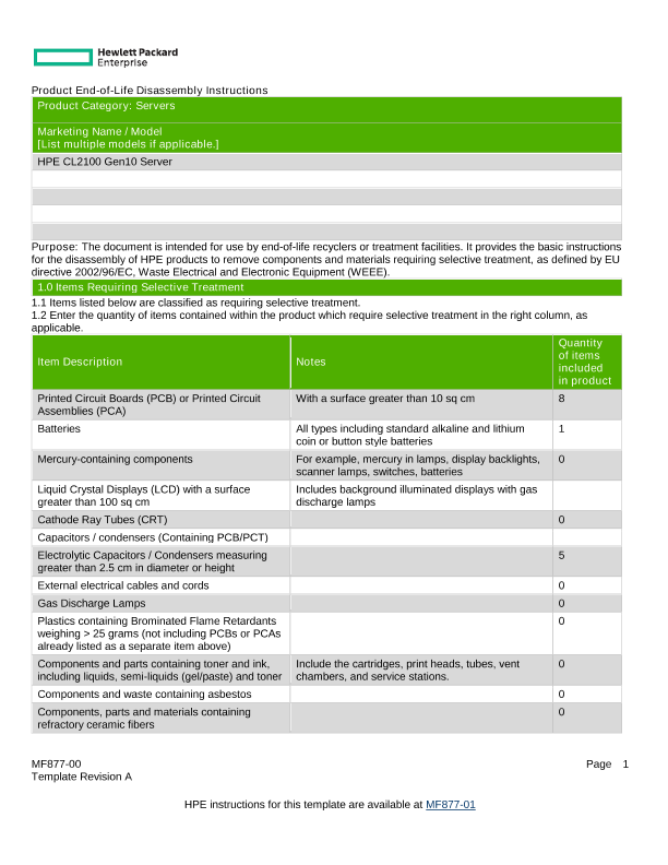 HPE CL2100 Gen10 thumbnail