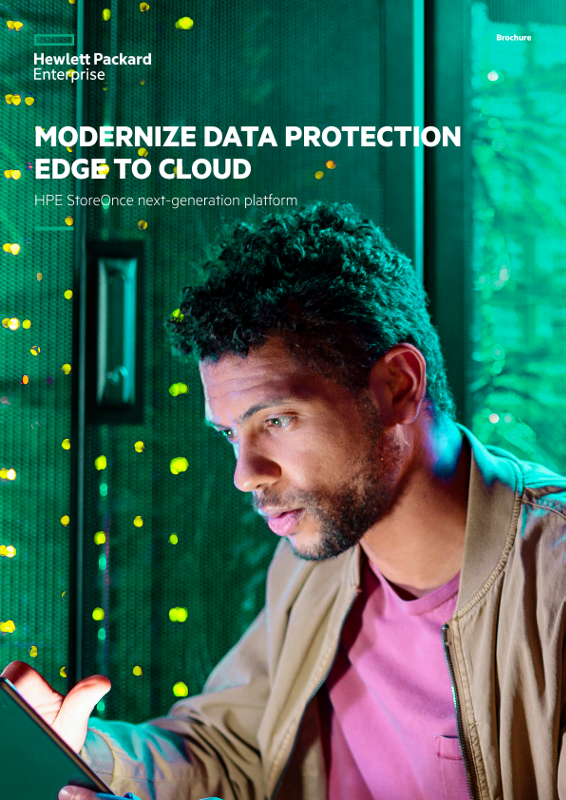Modernize data protection edge to cloud with HPE StoreOnce next-generation platform brochure thumbnail
