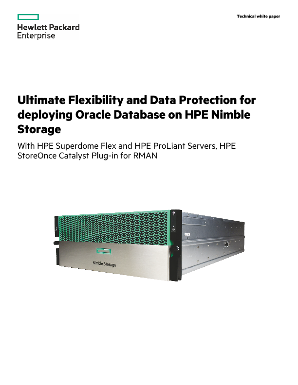 Ultimate Flexibility and Data Protection for deploying Oracle Database on HPE Nimble Storage thumbnail