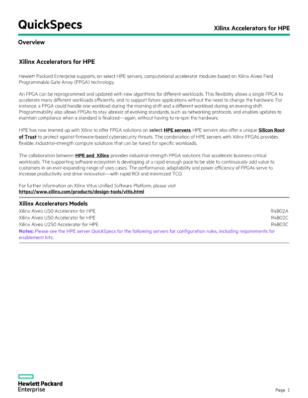 Xilinx Accelerators for HPE thumbnail