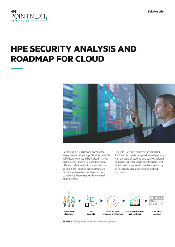 HPE Security Analysis and Roadmap for Cloud solution brief thumbnail