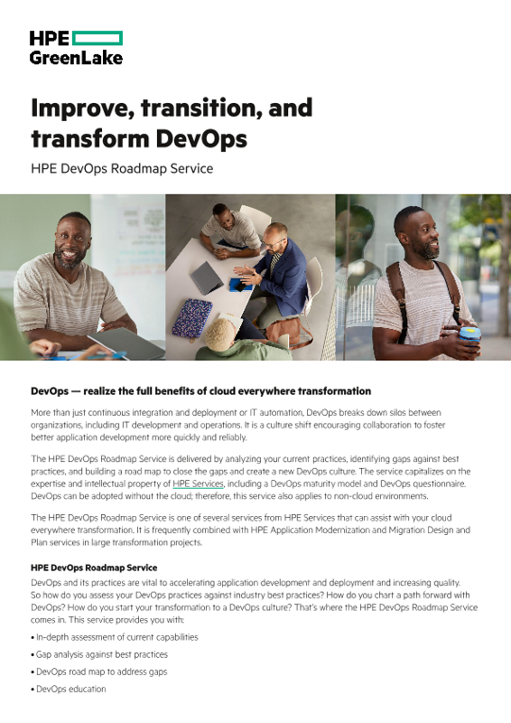 Improve, Transition, and Transform DevOps solution brief thumbnail