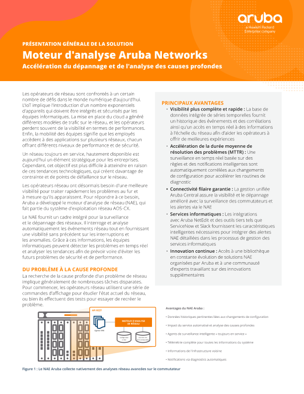 Moteur d’analyse HPE Aruba Networking Networks thumbnail
