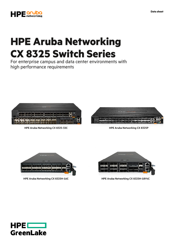 HPE Aruba Networking CX 8325 Switch Series thumbnail