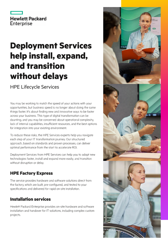 Deployment Services help install, expand, and transition without delays thumbnail