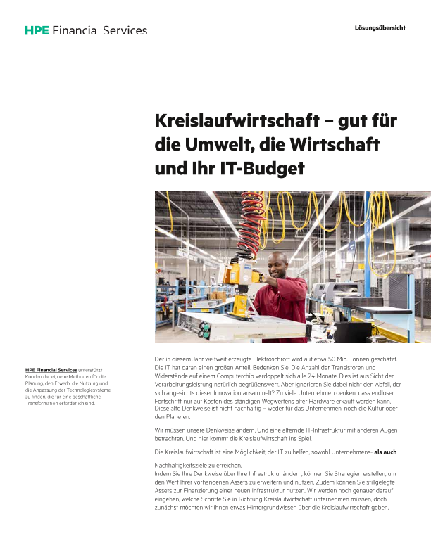 Kreislaufwirtschaft – gut für die Umwelt, die Wirtschaft und Ihr IT-Budget thumbnail
