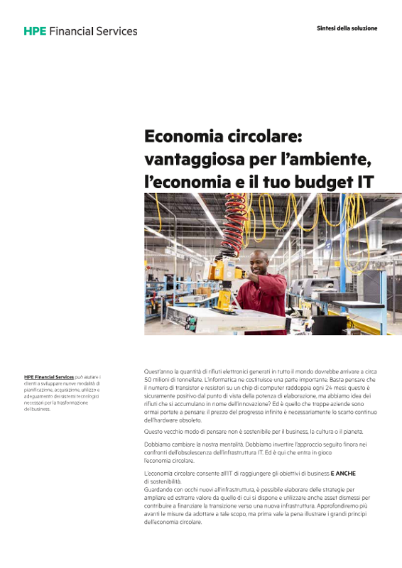 Economia circolare: vantaggiosa per l’ambiente, l’economia e il tuo budget IT thumbnail