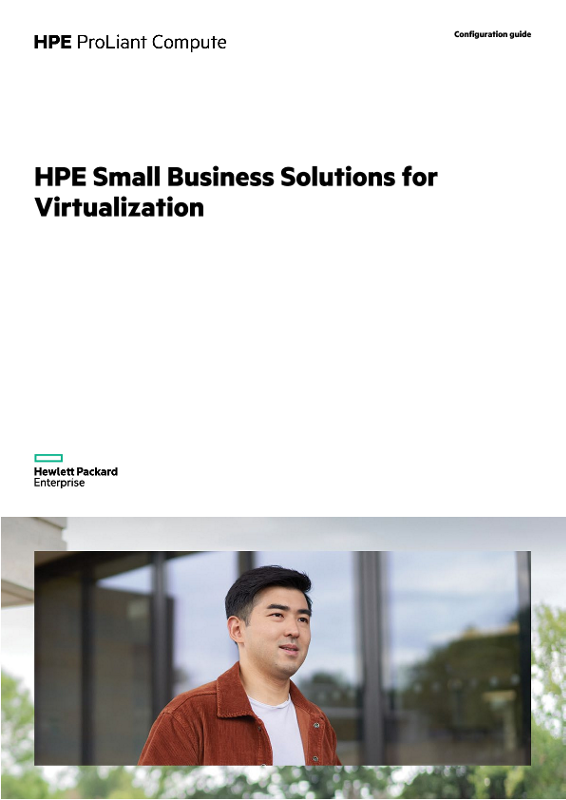 HPE Small Business Solutions for Virtualization configuration guide thumbnail