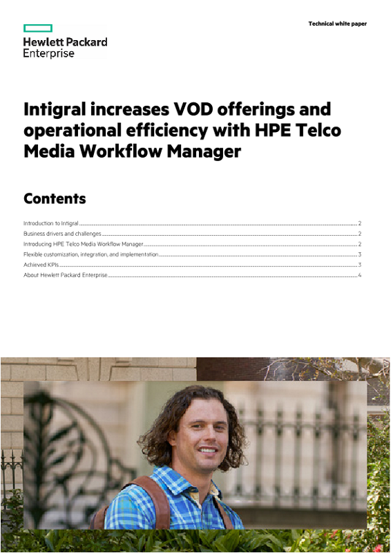 Intigral increases VOD offerings and operational efficiency with HPE Telco Media Workflow Manager thumbnail